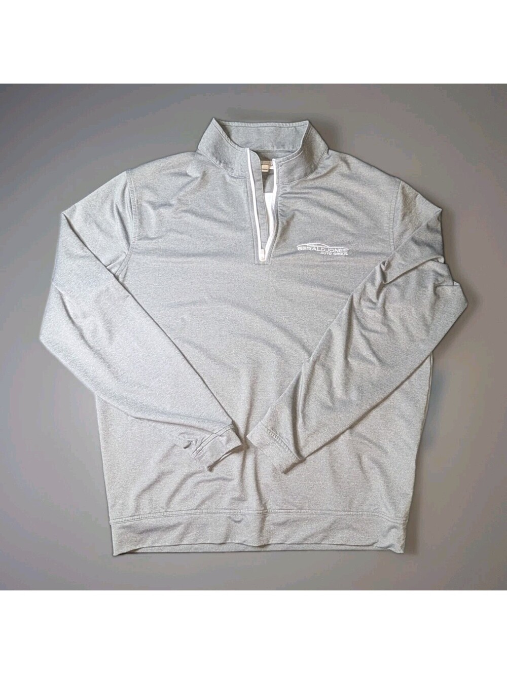 Peter Millar Golf Quarter Zip Gray Large